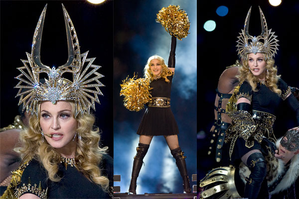 Madonna at Super Bowl 2012 Half Time Show